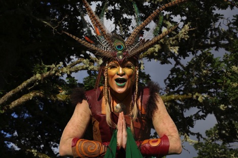 Ariel Killick as her character, Sithiche na Coiile, or Forest nymph